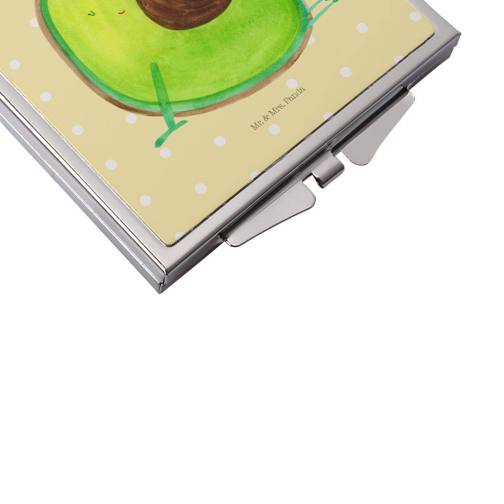 Handtaschenspiegel quadratisch Avocado schwanger Spiegel, Handtasche, Quadrat, silber, schminken, Schminkspiegel, Avocado, Veggie, Vegan, Gesund, schwanger, Schwangerschaft, Babyparty, Babyshower
