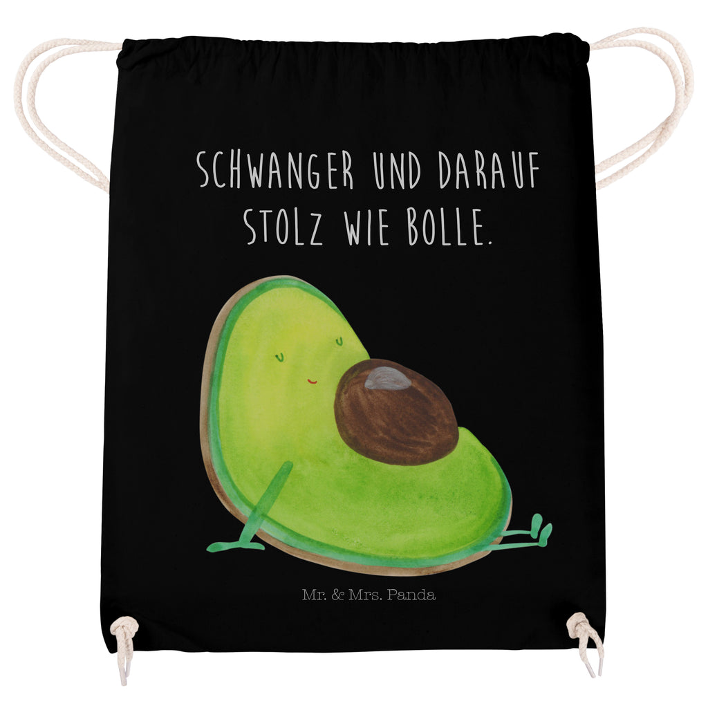 Sportbeutel Avocado schwanger Turnbeutel, Beutel, Sporttasche, Tasche, Stoffbeutel, Avocado, Veggie, Vegan, Gesund, schwanger, Schwangerschaft, Babyparty, Babyshower