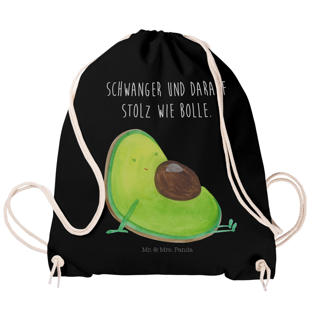 Sportbeutel Avocado schwanger Turnbeutel, Beutel, Sporttasche, Tasche, Stoffbeutel, Avocado, Veggie, Vegan, Gesund, schwanger, Schwangerschaft, Babyparty, Babyshower