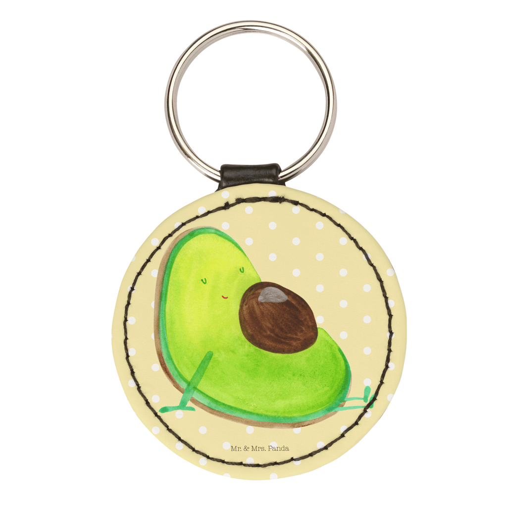 Rund Schlüsselanhänger Avocado schwanger Schlüsselanhänger, Anhänger, Taschenanhänger, Glücksbringer, Schutzengel, Avocado, Veggie, Vegan, Gesund, schwanger, Schwangerschaft, Babyparty, Babyshower