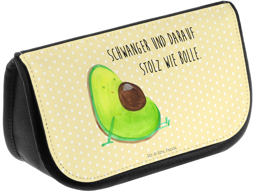 Kosmetiktasche Avocado schwanger Kosmetikbeutel, Kulturtasche, Kulturbeutel, Schminktasche, Make-Up Tasche, Avocado, Veggie, Vegan, Gesund, schwanger, Schwangerschaft, Babyparty, Babyshower