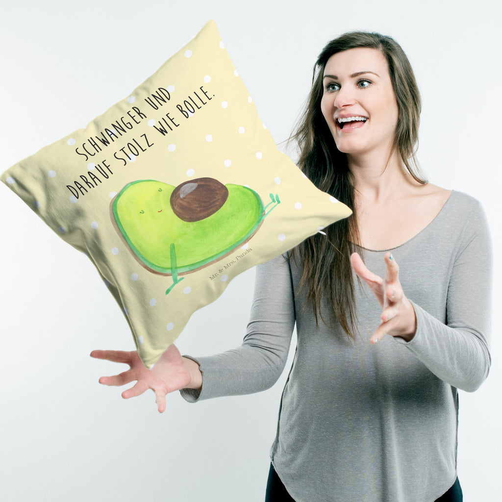40x40 Kissen Avocado schwanger Kissenhülle, Kopfkissen, Sofakissen, Dekokissen, Motivkissen, Avocado, Veggie, Vegan, Gesund, schwanger, Schwangerschaft, Babyparty, Babyshower