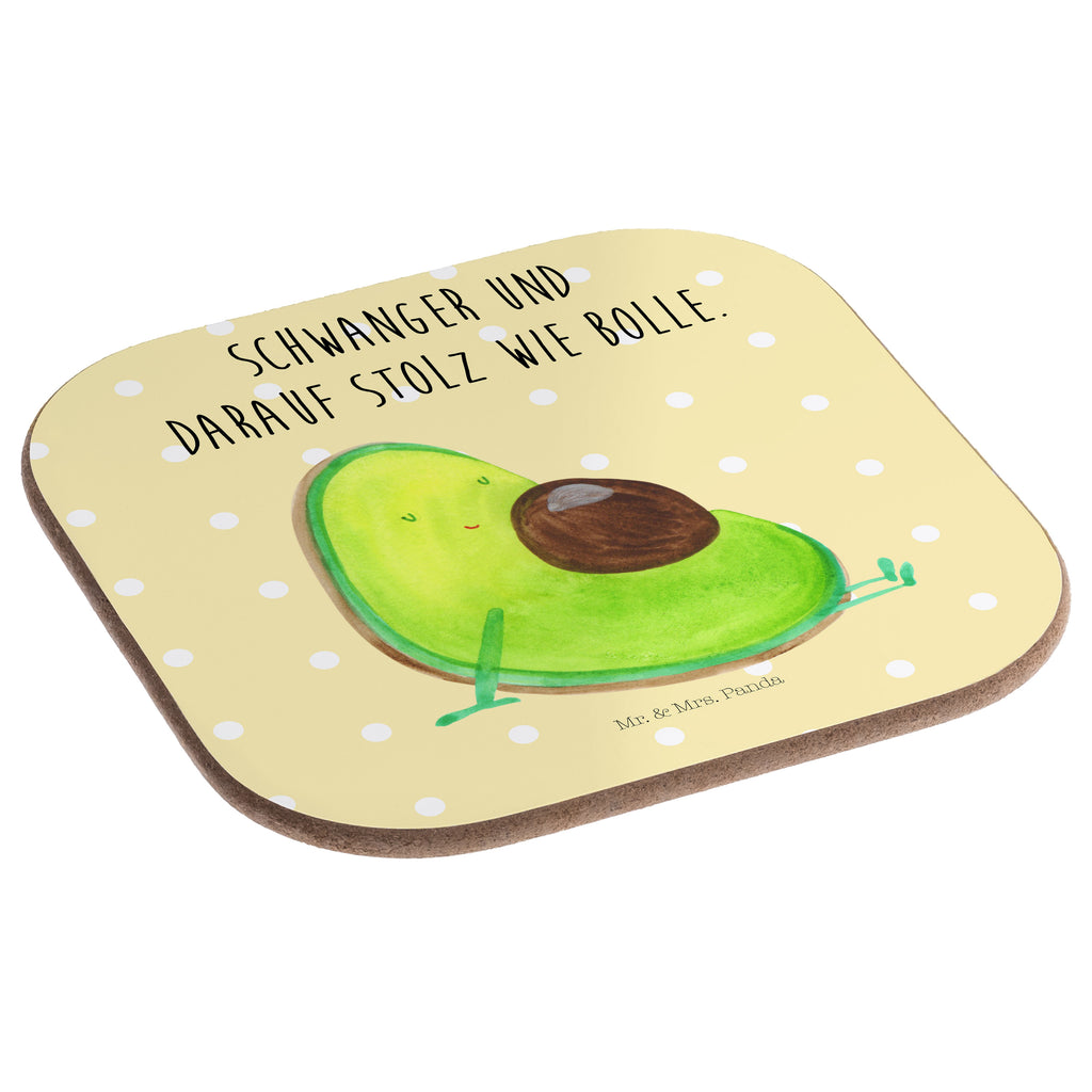 Quadratische Untersetzer Avocado schwanger Bierdeckel, Glasuntersetzer, Untersetzer Gläser, Getränkeuntersetzer, Avocado, Veggie, Vegan, Gesund, schwanger, Schwangerschaft, Babyparty, Babyshower