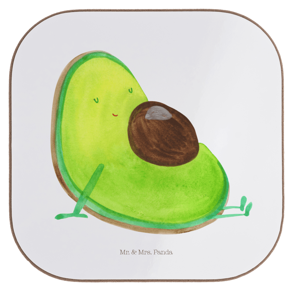Quadratische Untersetzer Avocado schwanger Bierdeckel, Glasuntersetzer, Untersetzer Gläser, Getränkeuntersetzer, Avocado, Veggie, Vegan, Gesund, schwanger, Schwangerschaft, Babyparty, Babyshower
