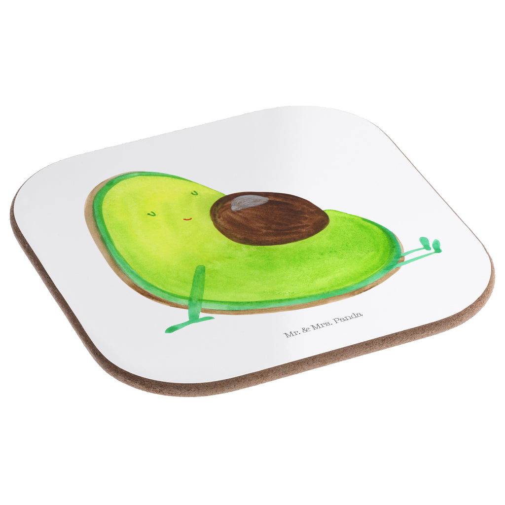 Quadratische Untersetzer Avocado schwanger Bierdeckel, Glasuntersetzer, Untersetzer Gläser, Getränkeuntersetzer, Avocado, Veggie, Vegan, Gesund, schwanger, Schwangerschaft, Babyparty, Babyshower