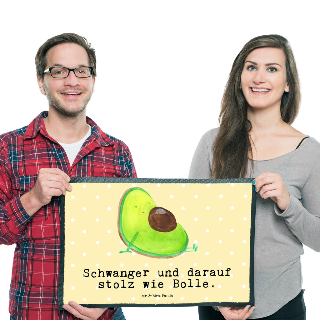 Fußmatte Avocado schwanger Avocado, schwanger, Schwangerschaft, Babyparty, Babyshower,  Türvorleger, Schmutzmatte, Fußabtreter, Matte, Schmutzfänger, Fußabstreifer, Schmutzfangmatte, Türmatte, Motivfußmatte,  Haustürmatte, Vorleger  Avocado, Veggie, Vegan, Gesund