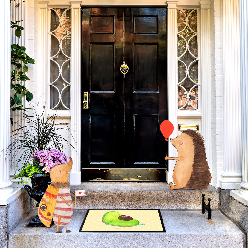 Fußmatte Avocado schwanger Avocado, schwanger, Schwangerschaft, Babyparty, Babyshower,  Türvorleger, Schmutzmatte, Fußabtreter, Matte, Schmutzfänger, Fußabstreifer, Schmutzfangmatte, Türmatte, Motivfußmatte,  Haustürmatte, Vorleger  Avocado, Veggie, Vegan, Gesund