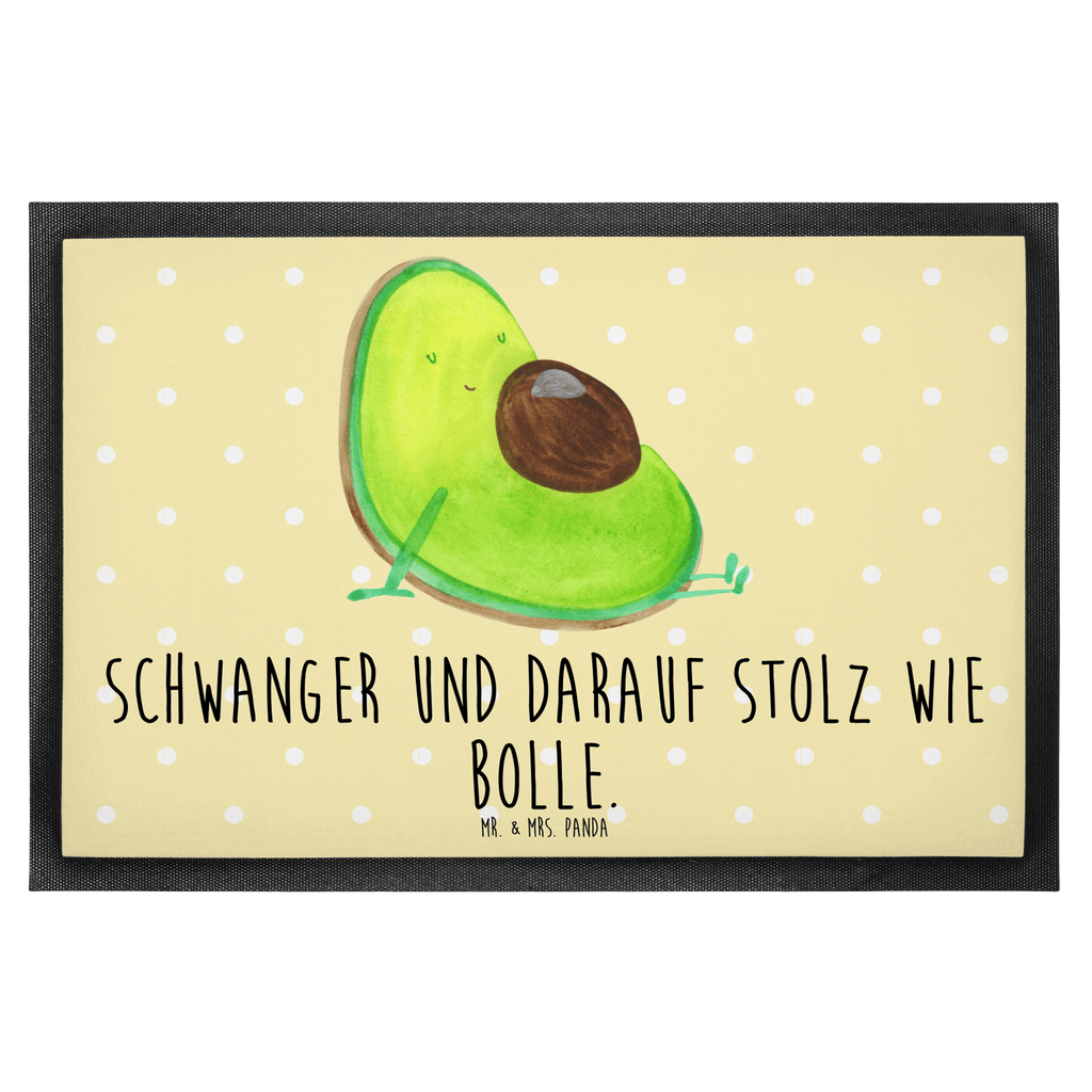 Fußmatte Avocado schwanger Avocado, schwanger, Schwangerschaft, Babyparty, Babyshower,  Türvorleger, Schmutzmatte, Fußabtreter, Matte, Schmutzfänger, Fußabstreifer, Schmutzfangmatte, Türmatte, Motivfußmatte,  Haustürmatte, Vorleger  Avocado, Veggie, Vegan, Gesund
