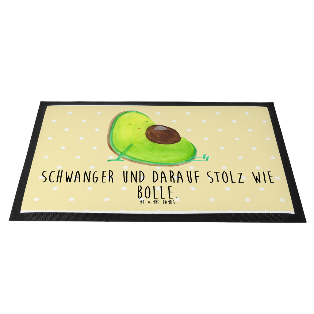 Fußmatte Avocado schwanger Avocado, schwanger, Schwangerschaft, Babyparty, Babyshower,  Türvorleger, Schmutzmatte, Fußabtreter, Matte, Schmutzfänger, Fußabstreifer, Schmutzfangmatte, Türmatte, Motivfußmatte,  Haustürmatte, Vorleger  Avocado, Veggie, Vegan, Gesund