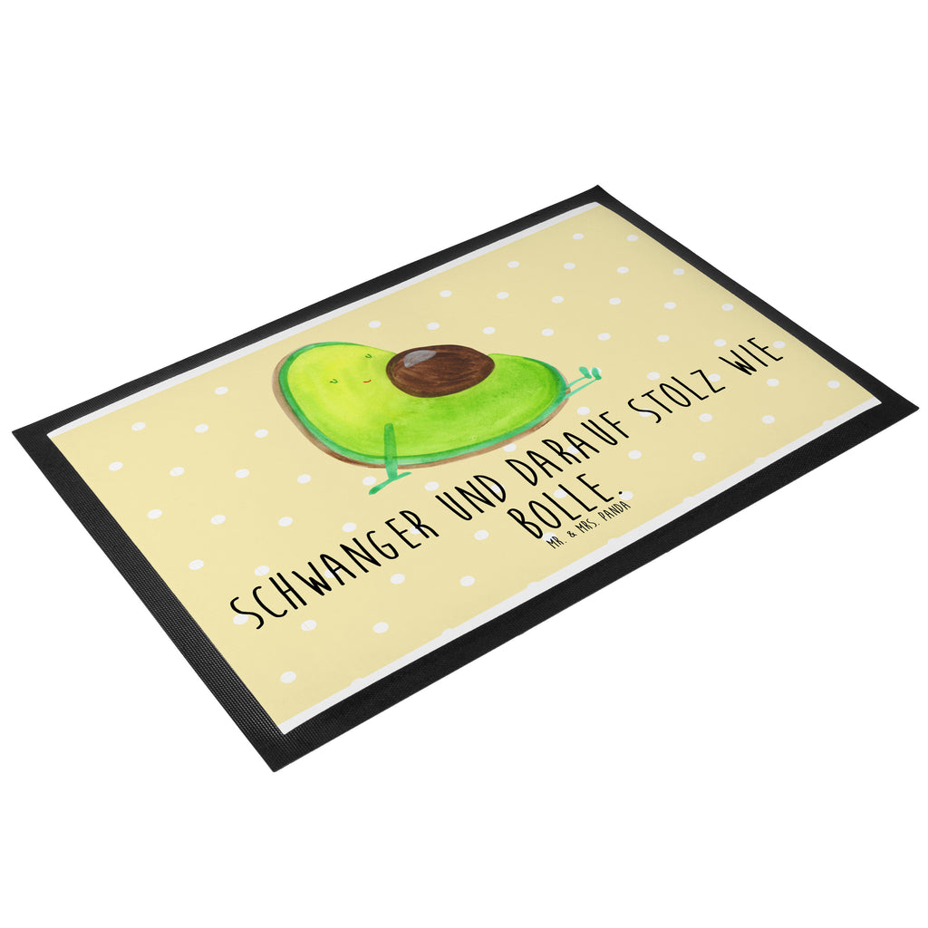 Fußmatte Avocado schwanger Avocado, schwanger, Schwangerschaft, Babyparty, Babyshower,  Türvorleger, Schmutzmatte, Fußabtreter, Matte, Schmutzfänger, Fußabstreifer, Schmutzfangmatte, Türmatte, Motivfußmatte,  Haustürmatte, Vorleger  Avocado, Veggie, Vegan, Gesund