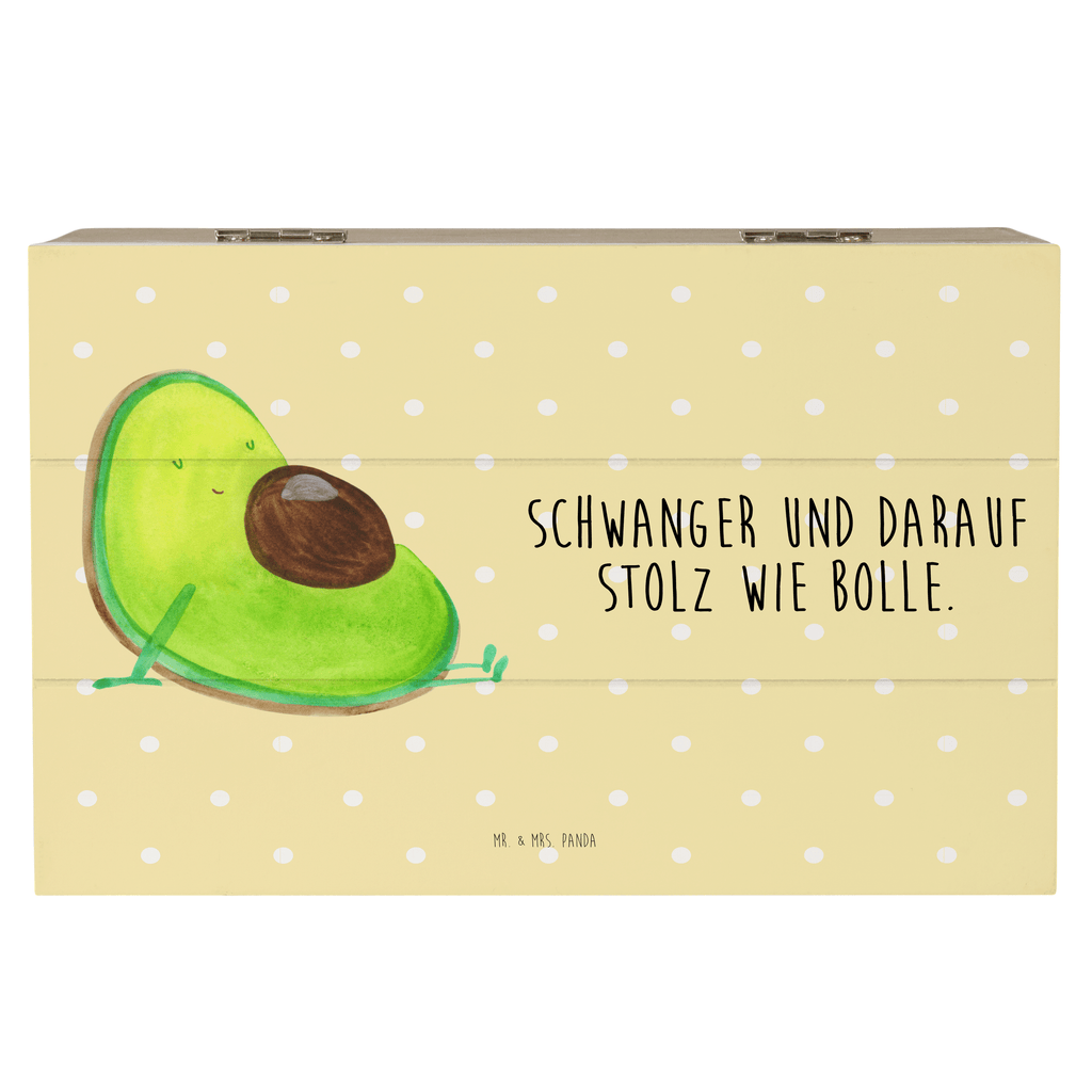 Holzkiste Avocado schwanger Holzkiste, Kiste, Schatzkiste, Truhe, Schatulle, XXL, Erinnerungsbox, Erinnerungskiste, Dekokiste, Aufbewahrungsbox, Avocado, Veggie, Vegan, Gesund, schwanger, Schwangerschaft, Babyparty, Babyshower