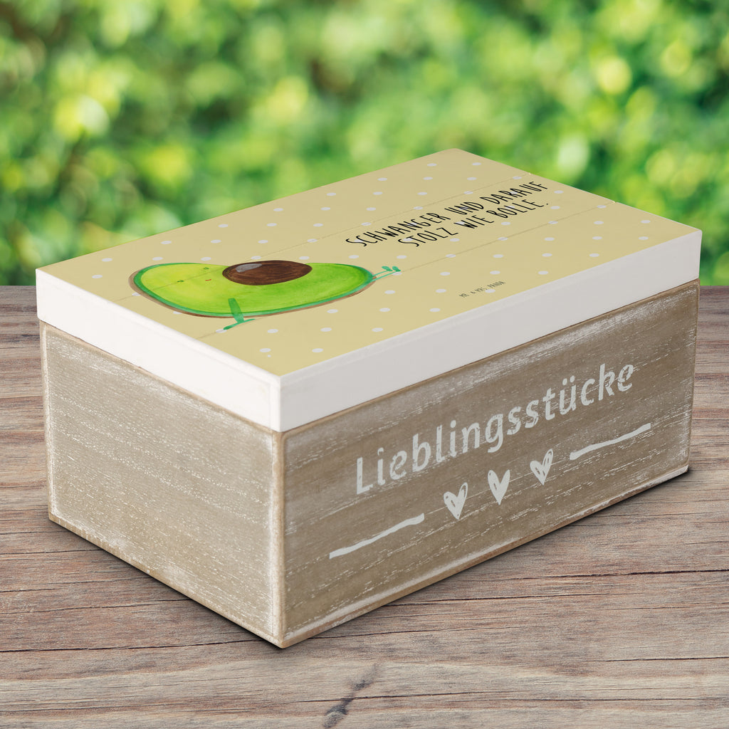 Holzkiste Avocado schwanger Holzkiste, Kiste, Schatzkiste, Truhe, Schatulle, XXL, Erinnerungsbox, Erinnerungskiste, Dekokiste, Aufbewahrungsbox, Avocado, Veggie, Vegan, Gesund, schwanger, Schwangerschaft, Babyparty, Babyshower