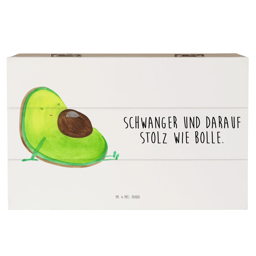 Holzkiste Avocado schwanger Holzkiste, Kiste, Schatzkiste, Truhe, Schatulle, XXL, Erinnerungsbox, Erinnerungskiste, Dekokiste, Aufbewahrungsbox, Avocado, Veggie, Vegan, Gesund, schwanger, Schwangerschaft, Babyparty, Babyshower