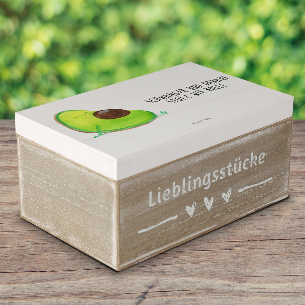 Holzkiste Avocado schwanger Holzkiste, Kiste, Schatzkiste, Truhe, Schatulle, XXL, Erinnerungsbox, Erinnerungskiste, Dekokiste, Aufbewahrungsbox, Avocado, Veggie, Vegan, Gesund, schwanger, Schwangerschaft, Babyparty, Babyshower