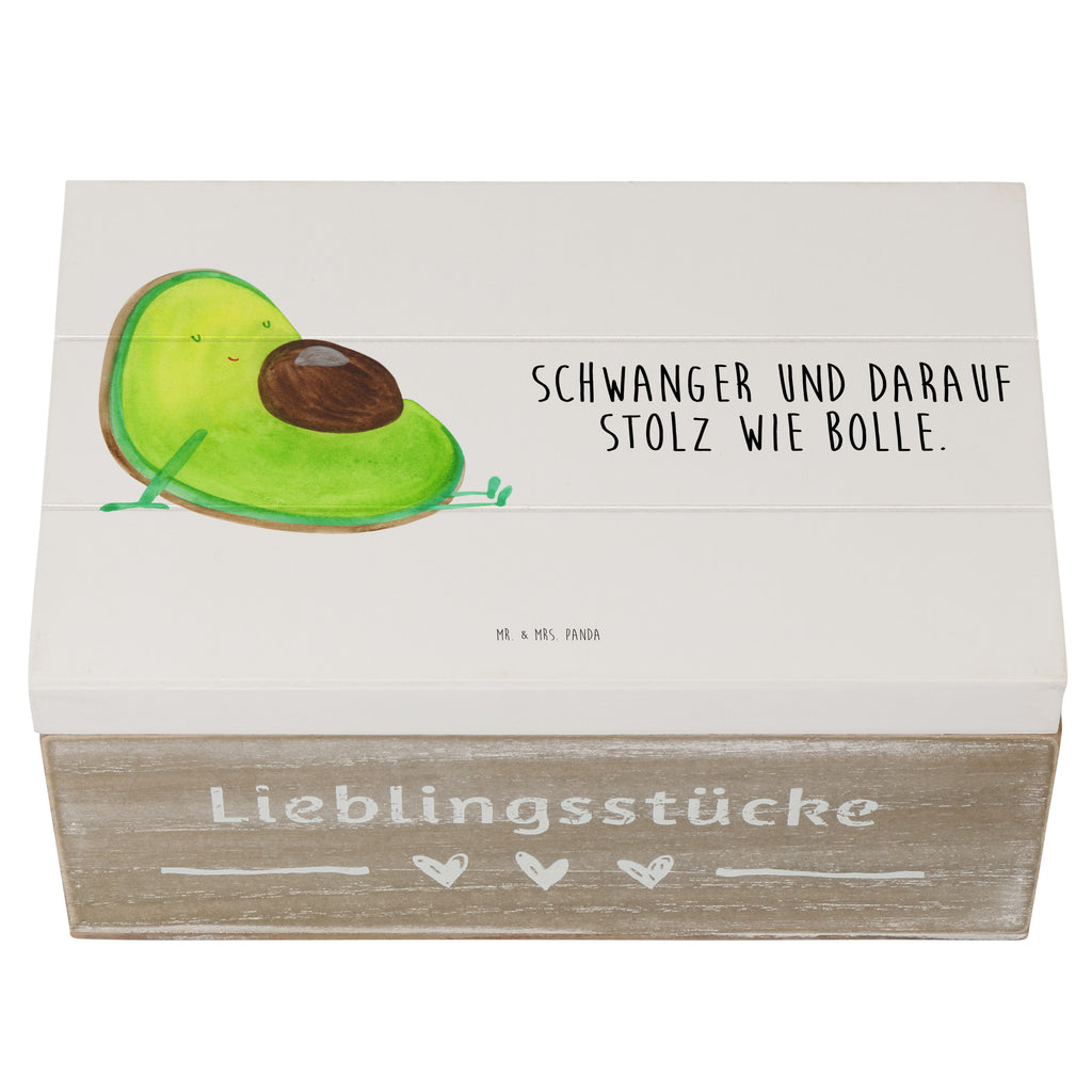 Holzkiste Avocado schwanger Holzkiste, Kiste, Schatzkiste, Truhe, Schatulle, XXL, Erinnerungsbox, Erinnerungskiste, Dekokiste, Aufbewahrungsbox, Avocado, Veggie, Vegan, Gesund, schwanger, Schwangerschaft, Babyparty, Babyshower