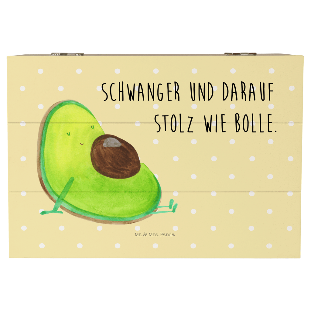 Holzkiste Avocado schwanger Holzkiste, Kiste, Schatzkiste, Truhe, Schatulle, XXL, Erinnerungsbox, Erinnerungskiste, Dekokiste, Aufbewahrungsbox, Avocado, Veggie, Vegan, Gesund, schwanger, Schwangerschaft, Babyparty, Babyshower