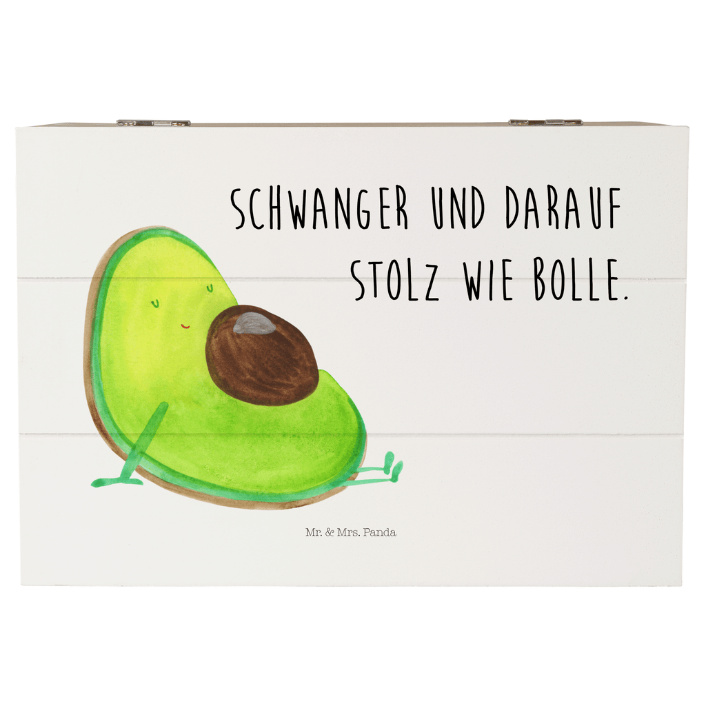 Holzkiste Avocado schwanger Holzkiste, Kiste, Schatzkiste, Truhe, Schatulle, XXL, Erinnerungsbox, Erinnerungskiste, Dekokiste, Aufbewahrungsbox, Avocado, Veggie, Vegan, Gesund, schwanger, Schwangerschaft, Babyparty, Babyshower