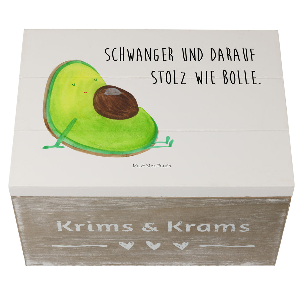 Holzkiste Avocado schwanger Holzkiste, Kiste, Schatzkiste, Truhe, Schatulle, XXL, Erinnerungsbox, Erinnerungskiste, Dekokiste, Aufbewahrungsbox, Avocado, Veggie, Vegan, Gesund, schwanger, Schwangerschaft, Babyparty, Babyshower