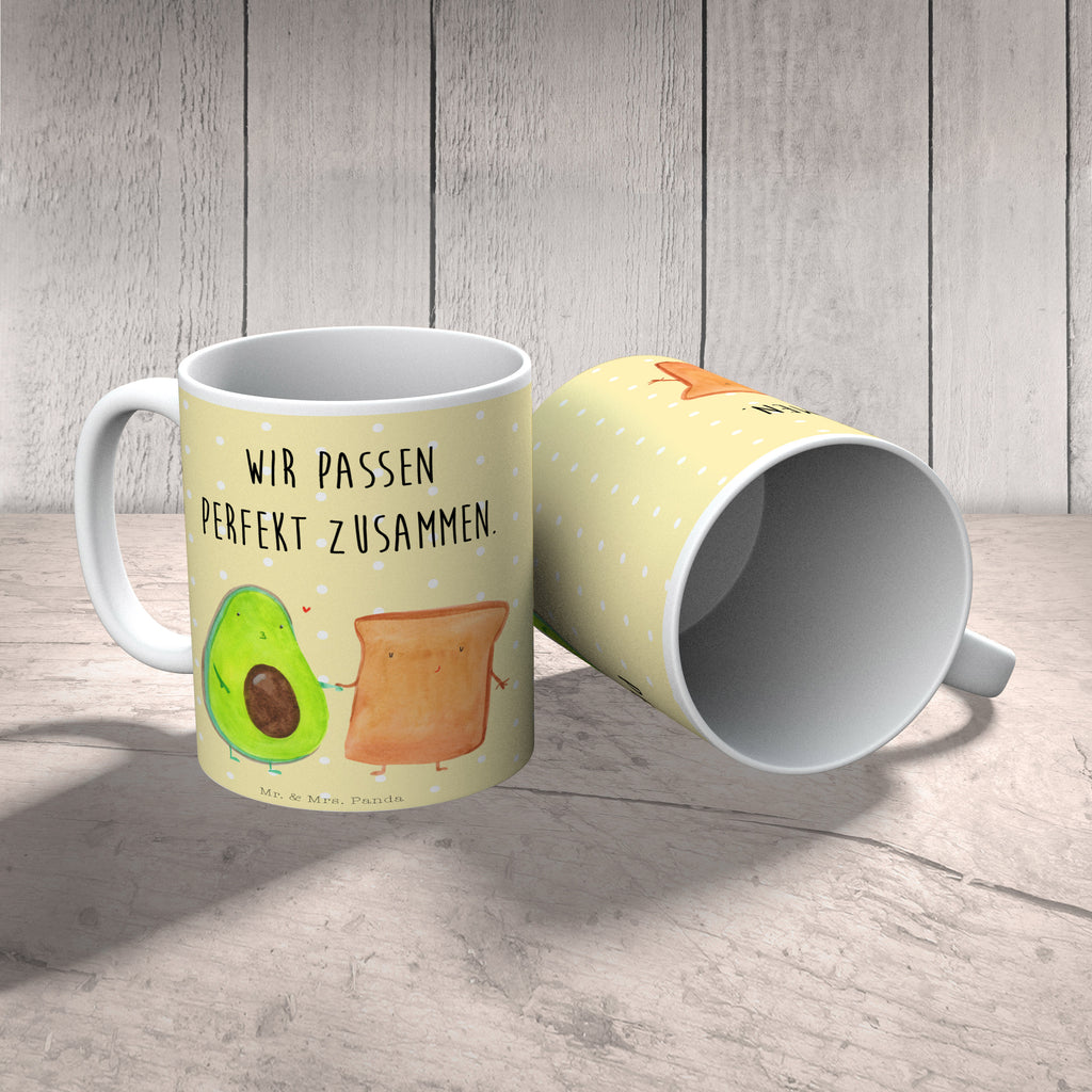 Tasse Avocado + Toast Avocado, Toast, Toastbrot, Liebespaar, Pärchen, Freund, Freundin, Verlobt, Verlobungsparty, Hochzeit, Hochzeitsgeschenk, Jahrestag, Jahrestagsgeschenk, Becher, Kaffeetasse, Kaffeebecher, Tee, Frühstück, Büro  Avocado, Veggie, Vegan, Gesund
