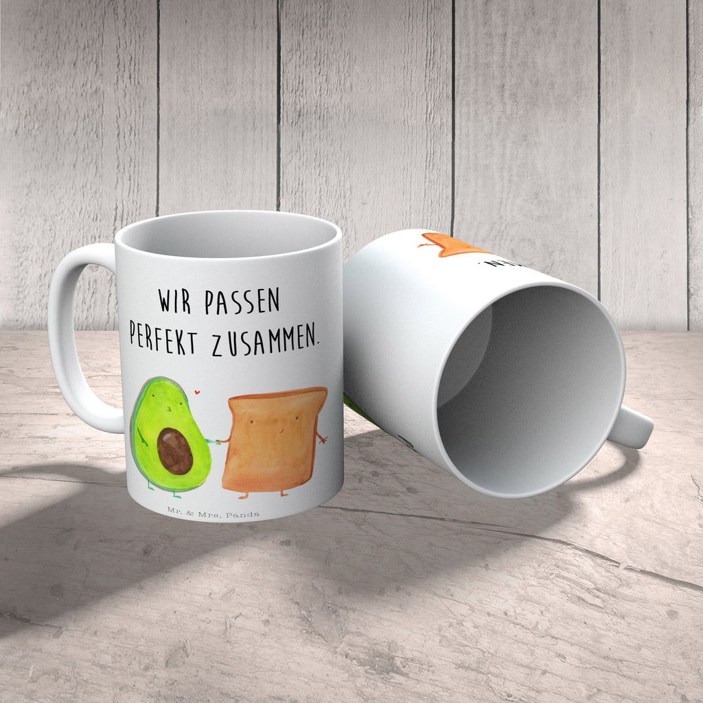Tasse Avocado + Toast Avocado, Toast, Toastbrot, Liebespaar, Pärchen, Freund, Freundin, Verlobt, Verlobungsparty, Hochzeit, Hochzeitsgeschenk, Jahrestag, Jahrestagsgeschenk, Becher, Kaffeetasse, Kaffeebecher, Tee, Frühstück, Büro  Avocado, Veggie, Vegan, Gesund