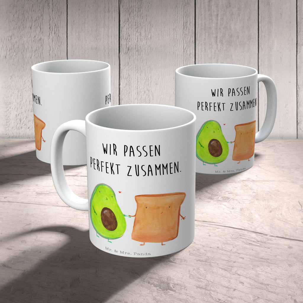 Tasse Avocado + Toast Avocado, Toast, Toastbrot, Liebespaar, Pärchen, Freund, Freundin, Verlobt, Verlobungsparty, Hochzeit, Hochzeitsgeschenk, Jahrestag, Jahrestagsgeschenk, Becher, Kaffeetasse, Kaffeebecher, Tee, Frühstück, Büro  Avocado, Veggie, Vegan, Gesund