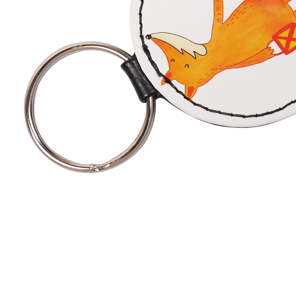 Rund Schlüsselanhänger Fuchs Laterne Schlüsselanhänger, Anhänger, Taschenanhänger, Glücksbringer, Schutzengel, Fuchs, Füchse, Spruch trösten, Liebeskummer Spruch, Laterne, Sankt Martin, Laternenumzug, Aufmuntern, Cäsar Otto Hugo Flaischlen