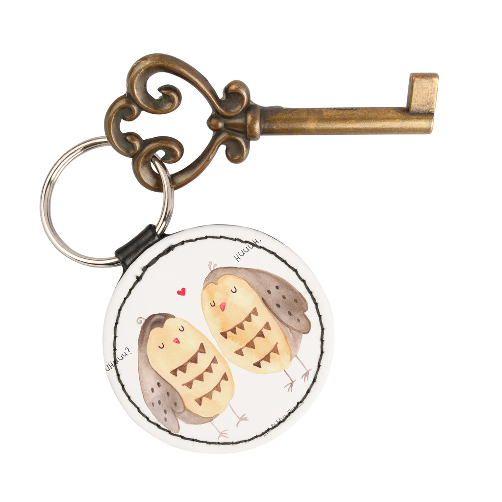 Rund Schlüsselanhänger Eule Liebe Schlüsselanhänger, Anhänger, Taschenanhänger, Glücksbringer, Schutzengel, Eule, Eule Deko, Liebe, Hochzeit Spruch, Owl, All you need is love, Liebe Spruch, Freundin Geschenk, Freund, Wortspiel lustig