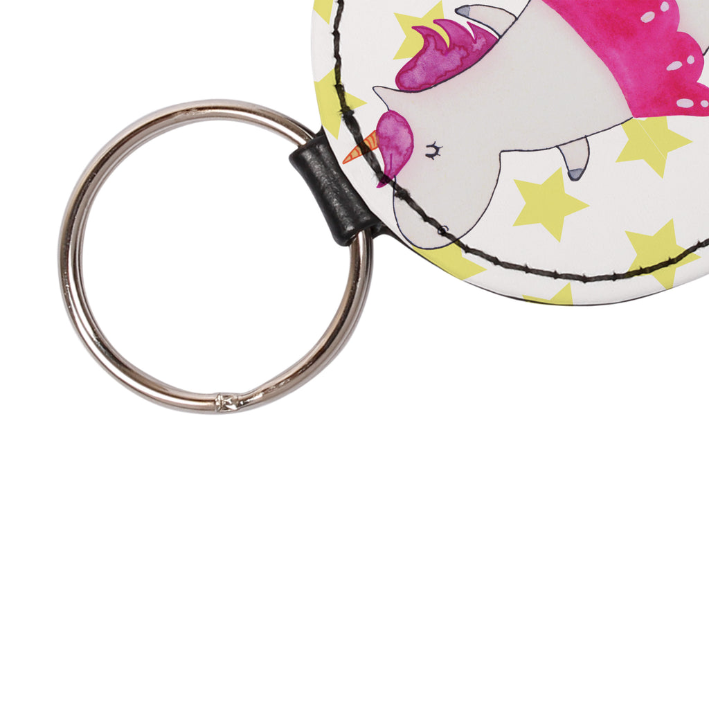 Rund Schlüsselanhänger Einhorn Ballerina Schlüsselanhänger, Anhänger, Taschenanhänger, Glücksbringer, Schutzengel, Einhorn, Einhörner, Einhorn Deko, Pegasus, Unicorn, Tanzen, Ballerina, Party, Wohnung, Spaß, Feiern, Geburtstag, Tänzerin, Lebenslust, Lebensfreude
