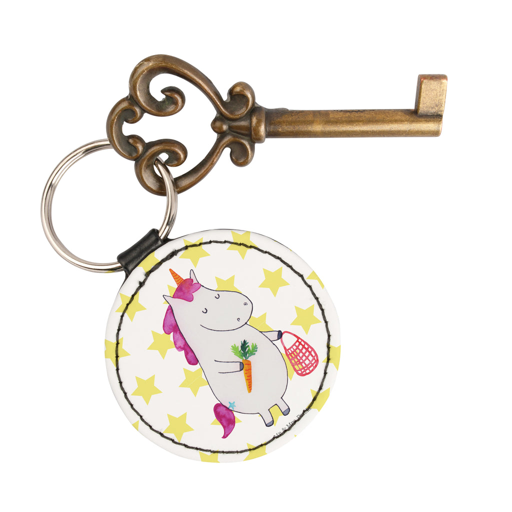 Rund Schlüsselanhänger Einhorn Gemüse Schlüsselanhänger, Anhänger, Taschenanhänger, Glücksbringer, Schutzengel, Einhorn, Einhörner, Einhorn Deko, Pegasus, Unicorn, Biomarkt, Bio, Gemüse, Wochenmarkt
