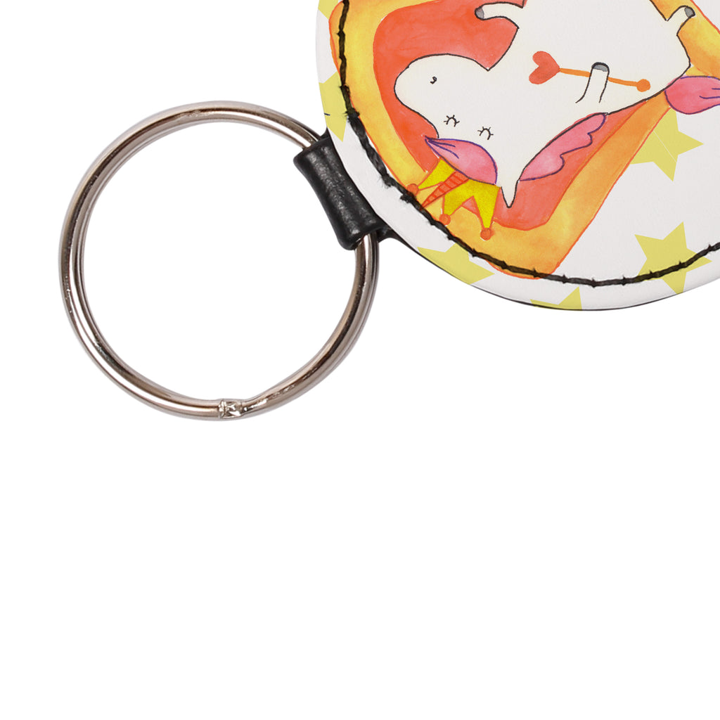 Rund Schlüsselanhänger Einhorn König Schlüsselanhänger, Anhänger, Taschenanhänger, Glücksbringer, Schutzengel, Einhorn, Einhörner, Einhorn Deko, Pegasus, Unicorn, König, Präsident, Bundeskanzler, Herrscher, Kaiser, Prinzessin, Krone