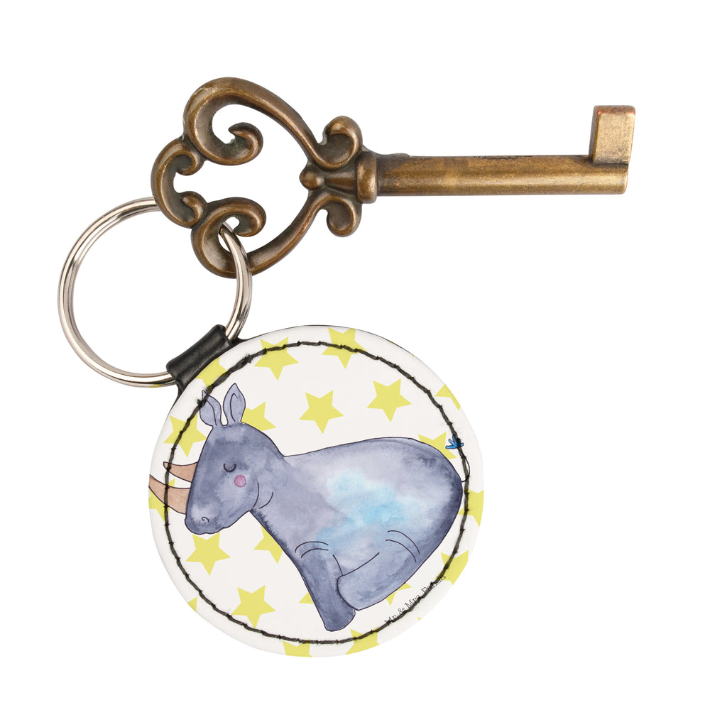 Rund Schlüsselanhänger Einhorn Nashorn Schlüsselanhänger, Anhänger, Taschenanhänger, Glücksbringer, Schutzengel, Einhorn, Einhörner, Einhorn Deko, Pegasus, Unicorn, Regenbogen, witzig, lustig, Zoo, Glitzer, Einhornpower, Erwachsenwerden, Nashorn, Nashörner
