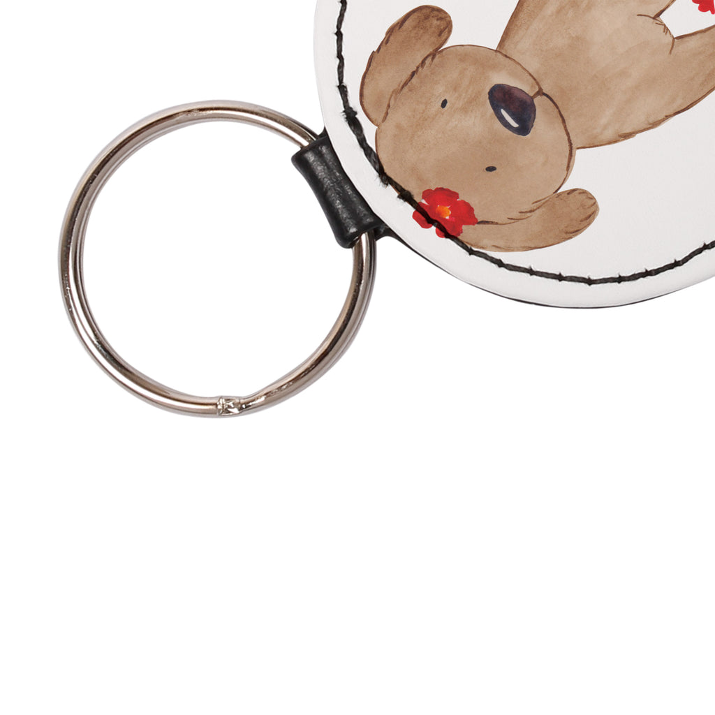 Rund Schlüsselanhänger Hund Hundedame Schlüsselanhänger, Anhänger, Taschenanhänger, Glücksbringer, Schutzengel, Hund, Hundemotiv, Haustier, Hunderasse, Tierliebhaber, Hundebesitzer, Sprüche, Hunde, Hundeliebe, Hundeglück, Liebe, Frauchen