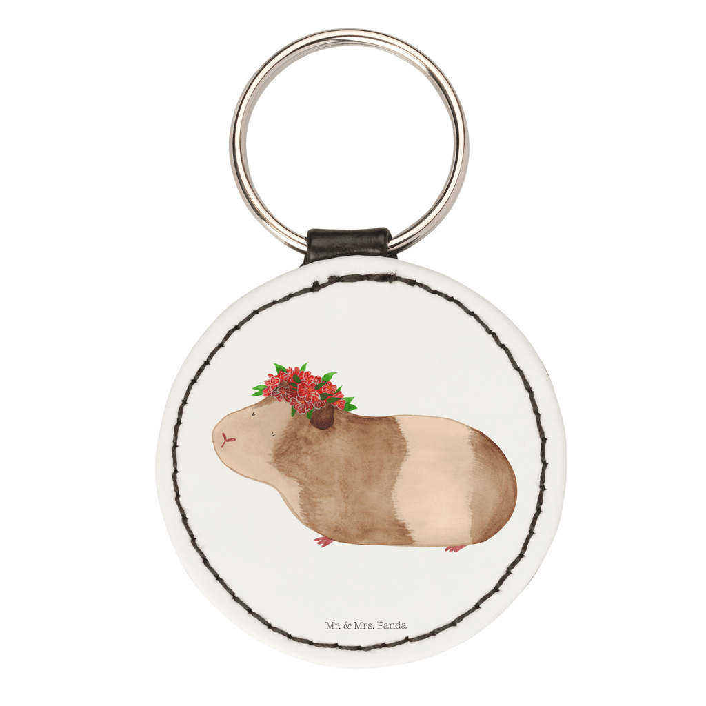 Rund Schlüsselanhänger Meerschweinchen weise Schlüsselanhänger, Anhänger, Taschenanhänger, Glücksbringer, Schutzengel, Tiermotive, Gute Laune, lustige Sprüche, Tiere, Meerschweinchen, Meerie, Meeries, Wunder, Blumenkind, Realität, Spruch, Weisheit, Motivation, Wunderland