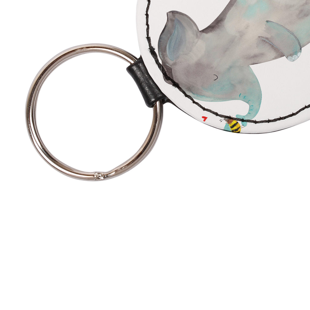Rund Schlüsselanhänger Elefant & Biene Schlüsselanhänger, Anhänger, Taschenanhänger, Glücksbringer, Schutzengel, Tiermotive, Gute Laune, lustige Sprüche, Tiere, Elefant, Biene, Liebe, Liebesbeweis, Jahrestag, Liebesgeschenk, Heiratsantrag, Hochzeitsgeschenk, Liebesspruch