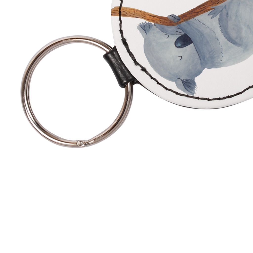 Rund Schlüsselanhänger Koalabär Schlüsselanhänger, Anhänger, Taschenanhänger, Glücksbringer, Schutzengel, Tiermotive, Gute Laune, lustige Sprüche, Tiere, Koala, träumen, Traum, schlafen, Schlafzimmer, Traumland, Bär, Koalabär