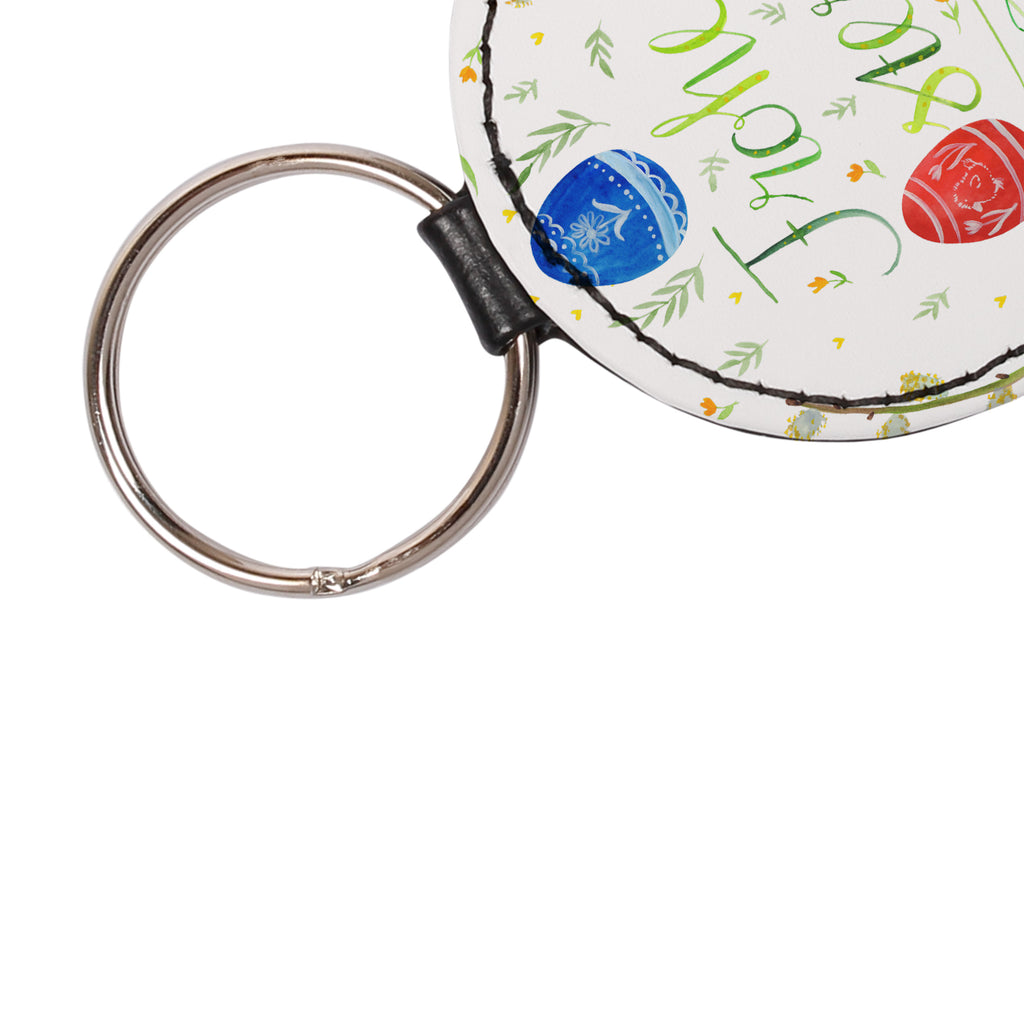 Rund Schlüsselanhänger Frohe Ostern Schlüsselanhänger, Anhänger, Taschenanhänger, Glücksbringer, Schutzengel, Ostern, Osterhase, Ostergeschenke, Osternest, Osterdeko, Geschenk zu Ostern, Frohe Ostern, Ostergrüße, Osterblume, Osterei, bemalte Ostereier, Weidenkätzchen. Lettering