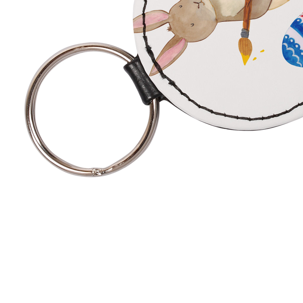 Rund Schlüsselanhänger Hase Eiermalen Schlüsselanhänger, Anhänger, Taschenanhänger, Glücksbringer, Schutzengel, Ostern, Osterhase, Ostergeschenke, Osternest, Osterdeko, Geschenk zu Ostern, Frohe Ostern, Ostergrüße, Osterblume, Osterei, bemalte Ostereier, Hase, Kaninchen, Eiermalen