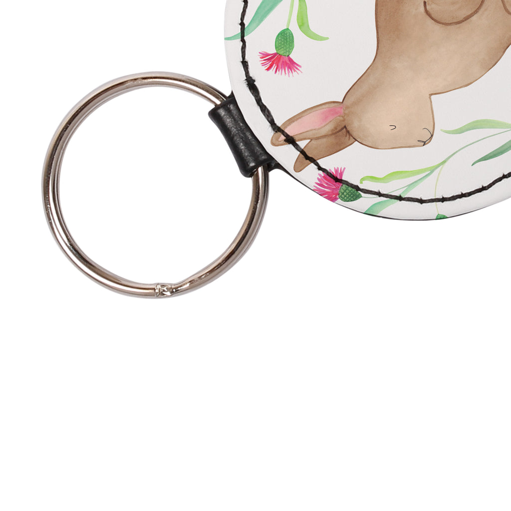 Rund Schlüsselanhänger Hase sitzend Schlüsselanhänger, Anhänger, Taschenanhänger, Glücksbringer, Schutzengel, Ostern, Osterhase, Ostergeschenke, Osternest, Osterdeko, Geschenk zu Ostern, Frohe Ostern, Ostergrüße, Osterblume, Liebe, Grüße, Hase, Kaninchen