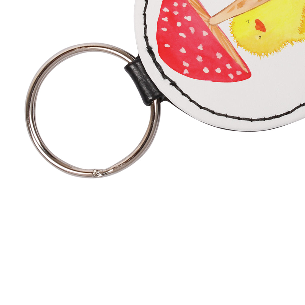 Rund Schlüsselanhänger Küken Fliegenpilz Schlüsselanhänger, Anhänger, Taschenanhänger, Glücksbringer, Schutzengel, Ostern, Osterhase, Ostergeschenke, Osternest, Osterdeko, Geschenk zu Ostern, Küken, Fliegenpilz, Glückspilz, Frohe Ostern, Ostergrüße