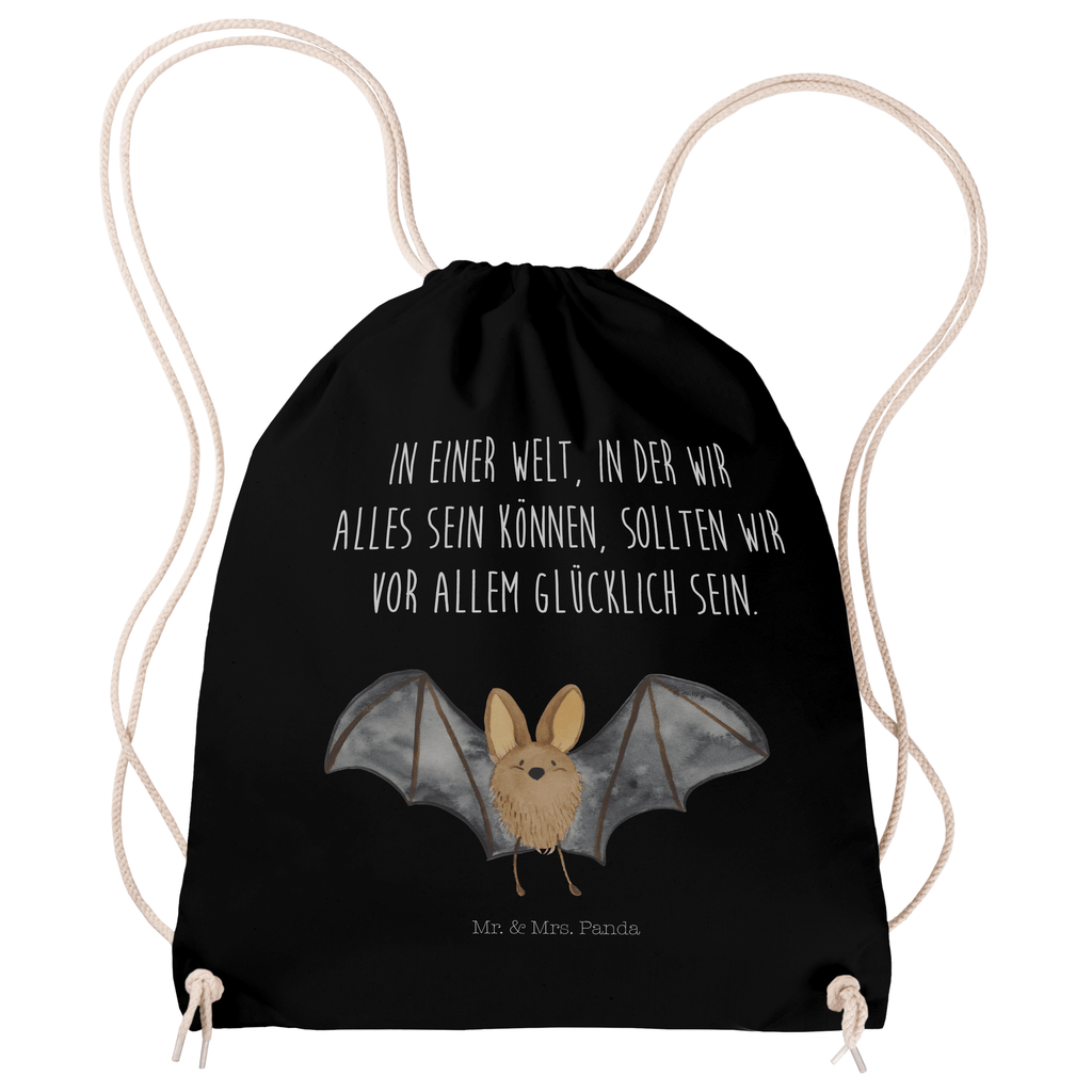 Sportbeutel Fledermaus Flügel Turnbeutel, Beutel, Sporttasche, Tasche, Stoffbeutel, Tiermotive, Gute Laune, lustige Sprüche, Tiere
