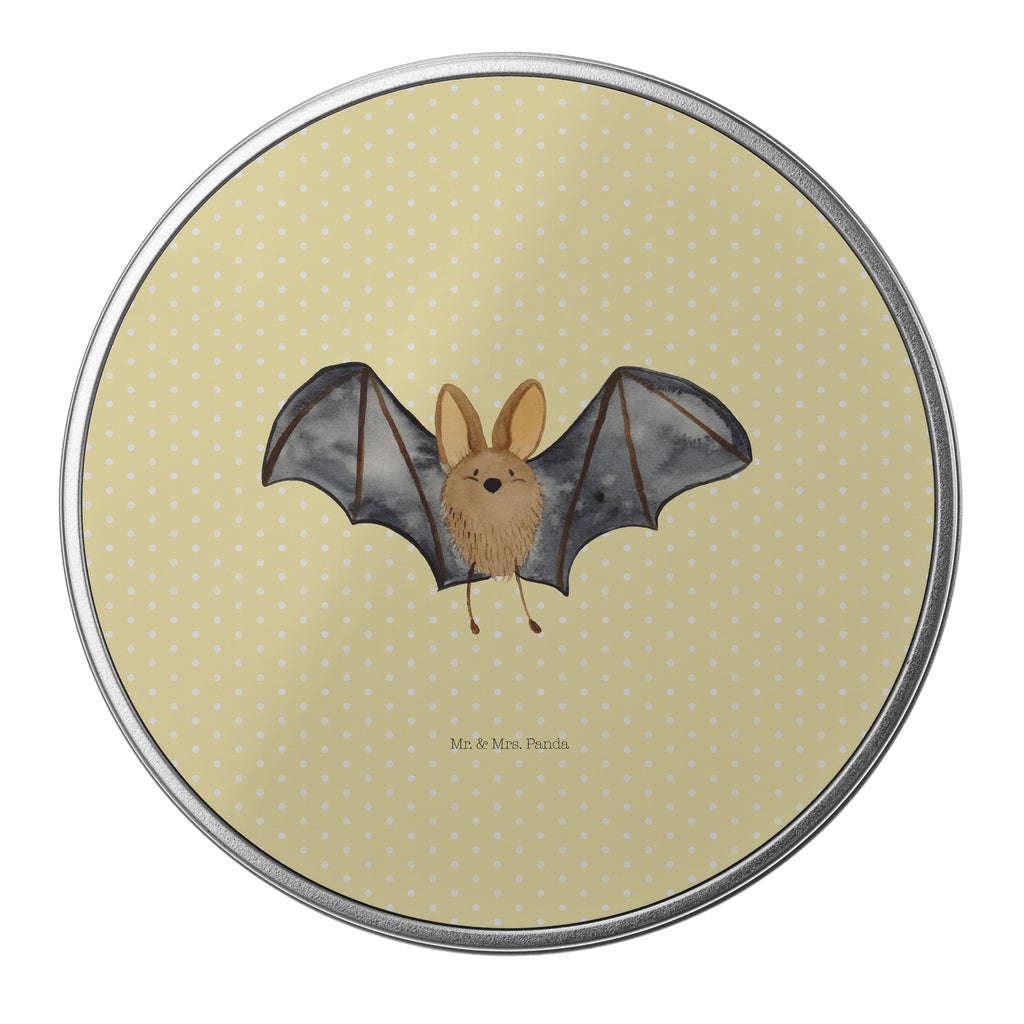 Blechdose rund Fledermaus Flügel Metalldose, Keksdose, Dose, Vorratsdose, Geschenkbox, Tiermotive, Gute Laune, lustige Sprüche, Tiere