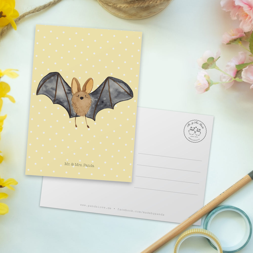 Postkarte Fledermaus Flügel Geschenkkarte, Grußkarte, Karte, Einladung, Ansichtskarte, Geburtstagskarte, Einladungskarte, Tiermotive, Gute Laune, lustige Sprüche, Tiere