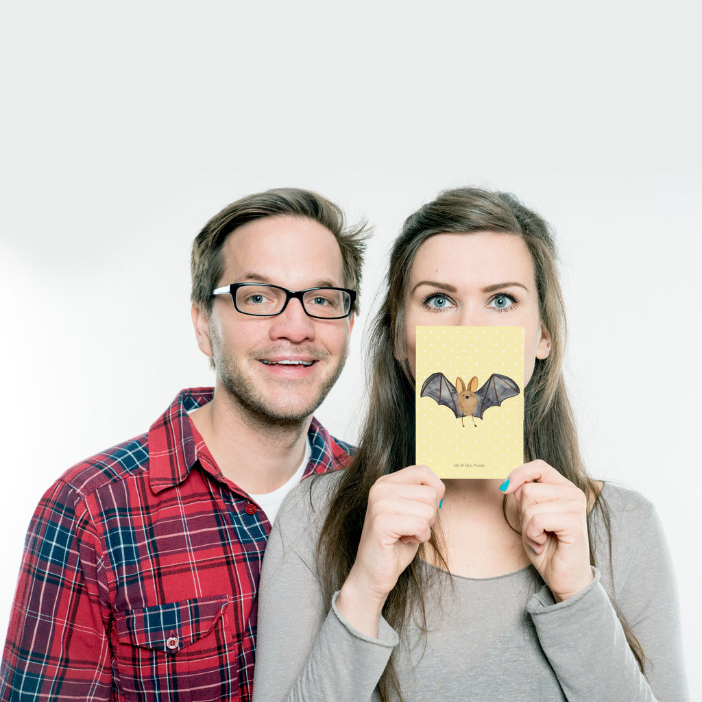 Postkarte Fledermaus Flügel Geschenkkarte, Grußkarte, Karte, Einladung, Ansichtskarte, Geburtstagskarte, Einladungskarte, Tiermotive, Gute Laune, lustige Sprüche, Tiere