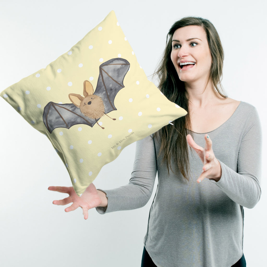 40x40 Kissen Fledermaus Flügel Kissenhülle, Kopfkissen, Sofakissen, Dekokissen, Motivkissen, Tiermotive, Gute Laune, lustige Sprüche, Tiere