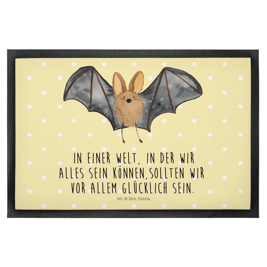 Fußmatte Fledermaus Flügel  Türvorleger, Schmutzmatte, Fußabtreter, Matte, Schmutzfänger, Fußabstreifer, Schmutzfangmatte, Türmatte, Motivfußmatte,  Haustürmatte, Vorleger  süße Tiermotive, gute Laune, lustige Sprüche, Tiere