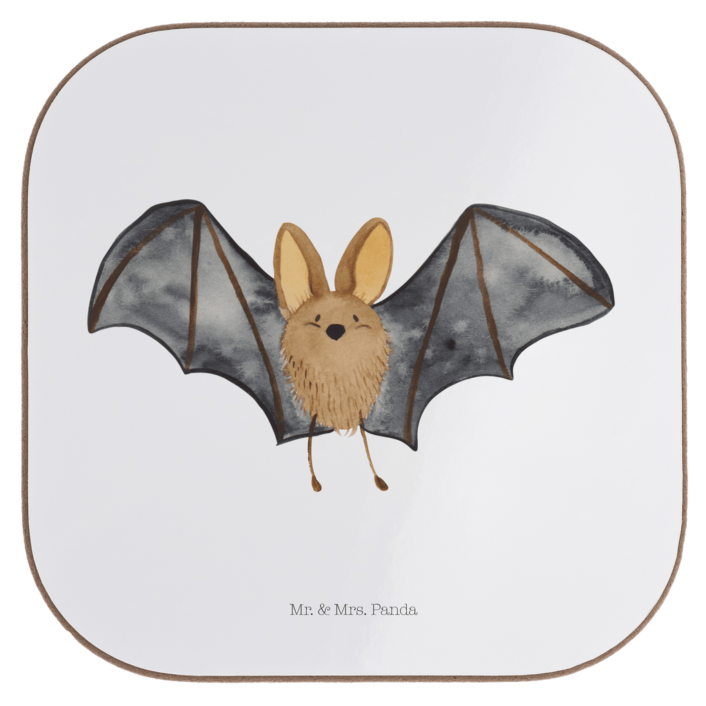 Quadratische Untersetzer Fledermaus Flügel Bierdeckel, Glasuntersetzer, Untersetzer Gläser, Getränkeuntersetzer, Tiermotive, Gute Laune, lustige Sprüche, Tiere