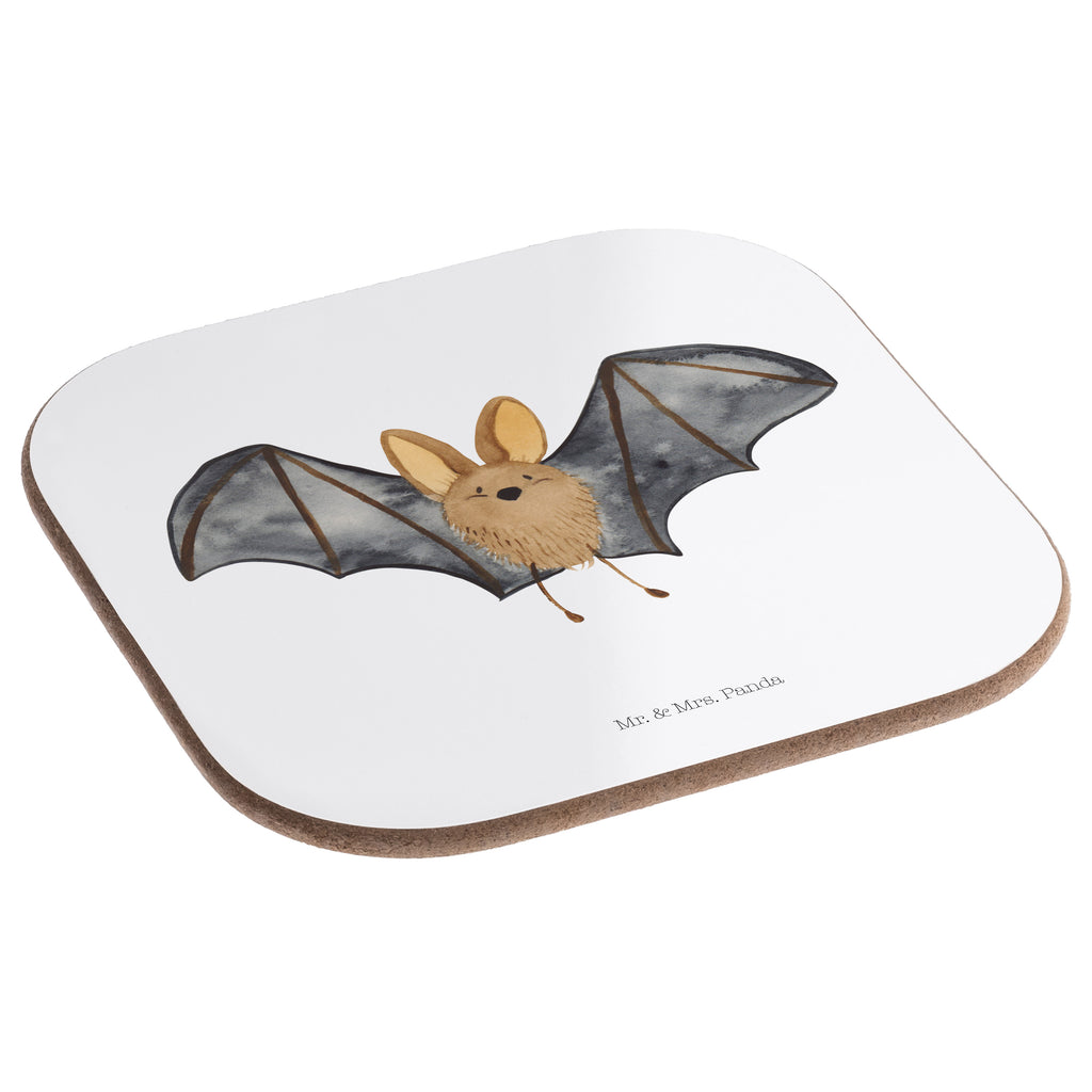 Quadratische Untersetzer Fledermaus Flügel Bierdeckel, Glasuntersetzer, Untersetzer Gläser, Getränkeuntersetzer, Tiermotive, Gute Laune, lustige Sprüche, Tiere