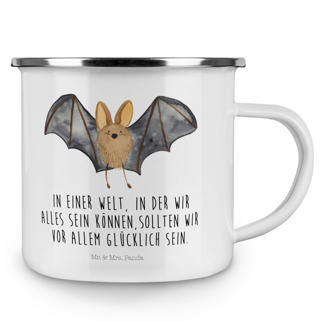 Camping Emaille Tasse Fledermaus Flügel Campingtasse, Trinkbecher, Metalltasse, Outdoor Tasse, Emaille Trinkbecher, Blechtasse Outdoor, Emaille Campingbecher, Edelstahl Trinkbecher, Metalltasse für Camping, Kaffee Blechtasse, Camping Tasse Metall, Tiermotive, Gute Laune, lustige Sprüche, Tiere