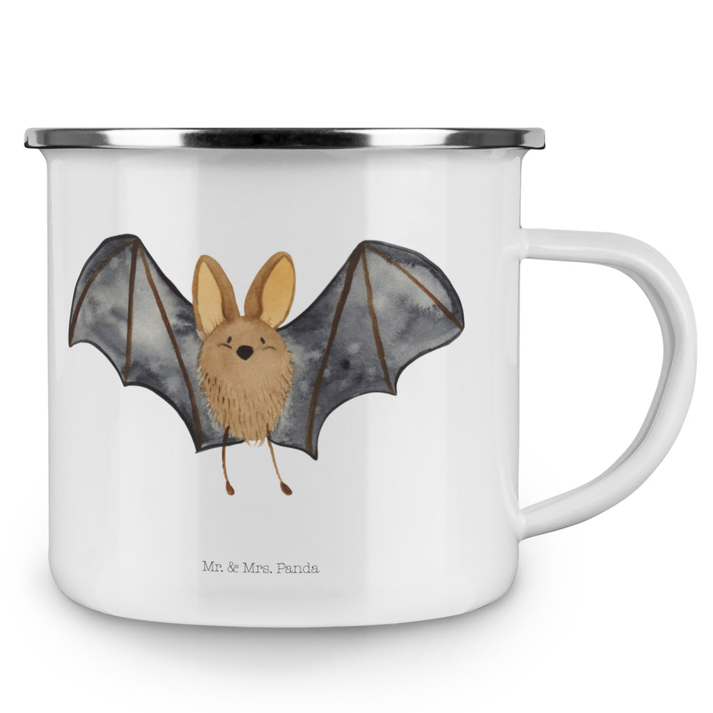 Camping Emaille Tasse Fledermaus Flügel Campingtasse, Trinkbecher, Metalltasse, Outdoor Tasse, Emaille Trinkbecher, Blechtasse Outdoor, Emaille Campingbecher, Edelstahl Trinkbecher, Metalltasse für Camping, Kaffee Blechtasse, Camping Tasse Metall, Tiermotive, Gute Laune, lustige Sprüche, Tiere