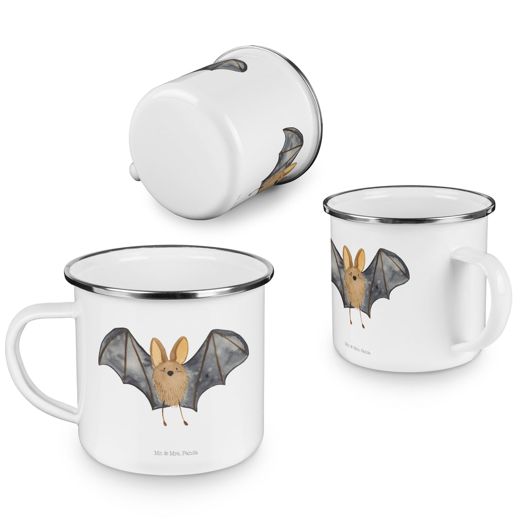 Camping Emaille Tasse Fledermaus Flügel Campingtasse, Trinkbecher, Metalltasse, Outdoor Tasse, Emaille Trinkbecher, Blechtasse Outdoor, Emaille Campingbecher, Edelstahl Trinkbecher, Metalltasse für Camping, Kaffee Blechtasse, Camping Tasse Metall, Tiermotive, Gute Laune, lustige Sprüche, Tiere